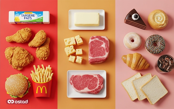 مواد غذایی مضر برای کلسترول