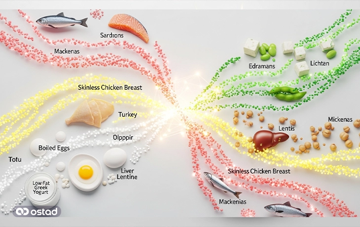 منابع پروتئین برای کبد چرب