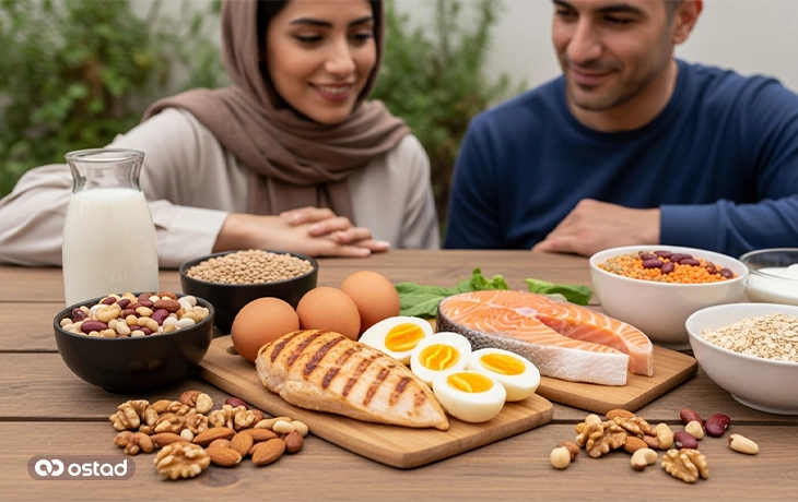 ویژگی‌های غذای مناسب برای عضله‌سازی