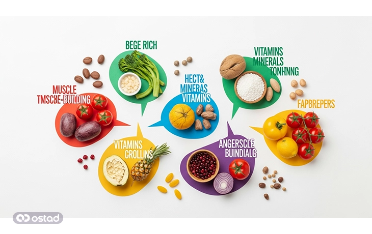 ویتامین‌های موثر در عضله‌سازی