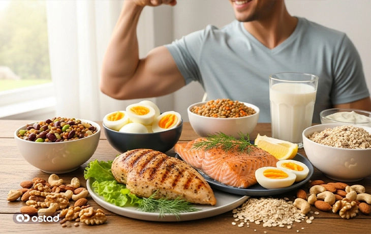 بهترین غذاها برای عضله‌سازی