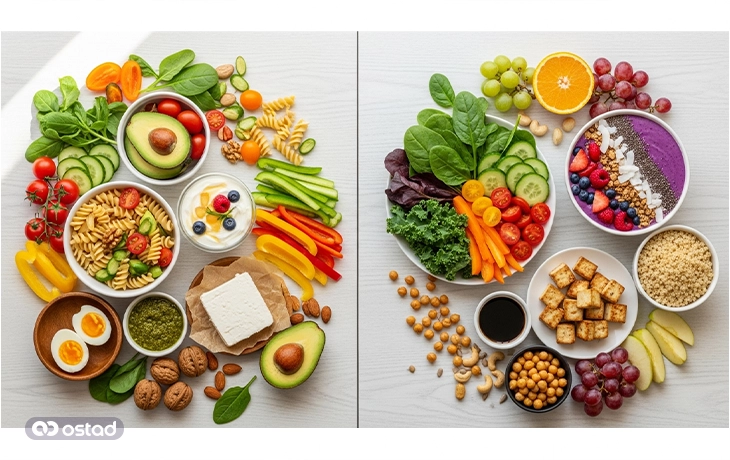 گیاهخوار بمانیم یا وگان شویم؟