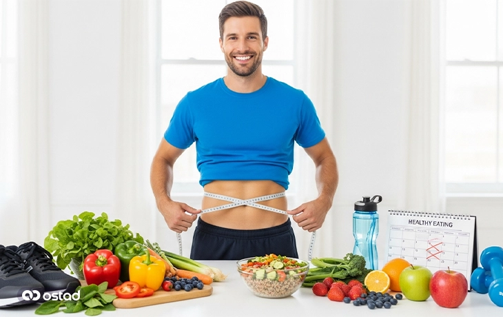 رژیم برای لاغری شکم و پهلو