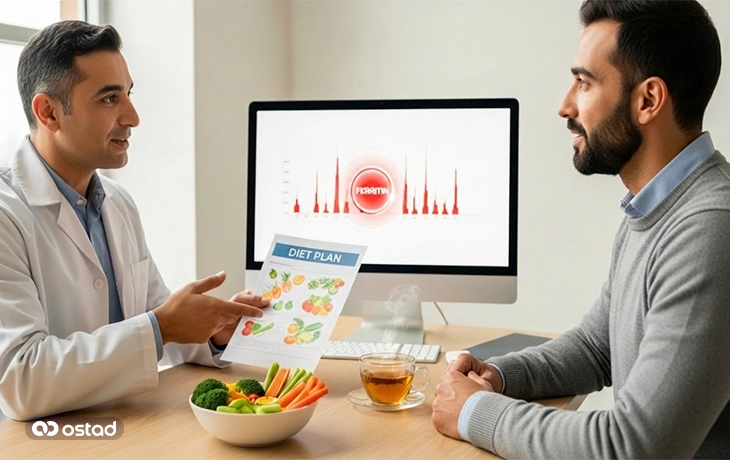 رژیم غذایی برای فریتین بالا