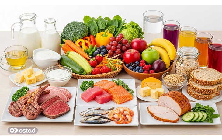 غذاهای مفید برای گروه خونی B منفی