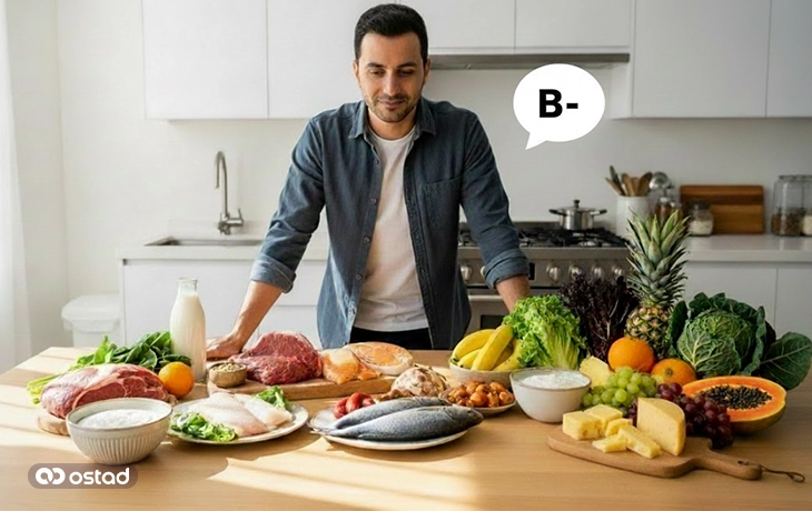 رژیم غذایی گروه خونی B منفی