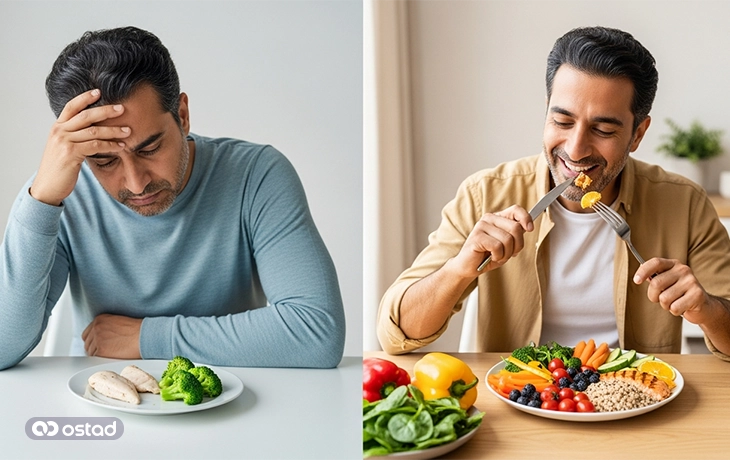 تفاوت سالم‌خوری با رژیم لاغری