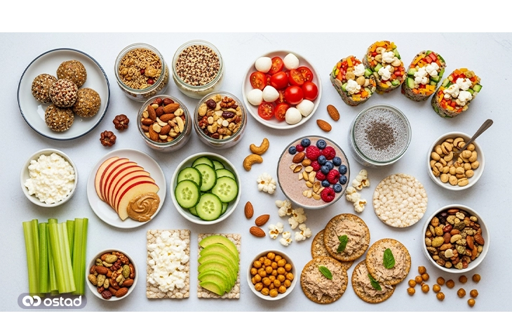 میان وعده‌های رژیمی برای لاغری شکم