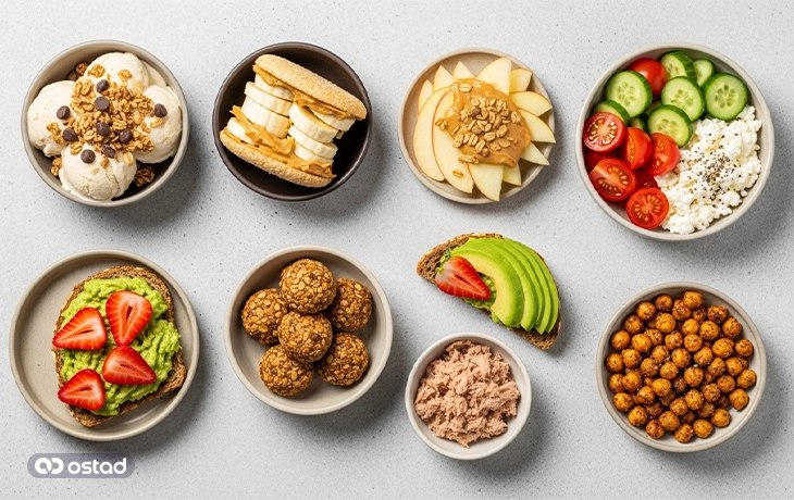 میان وعده‌های رژیمی خانگی