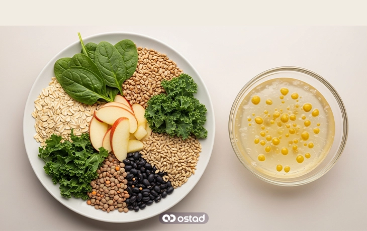  نقش فیبر در کاهش کلسترول