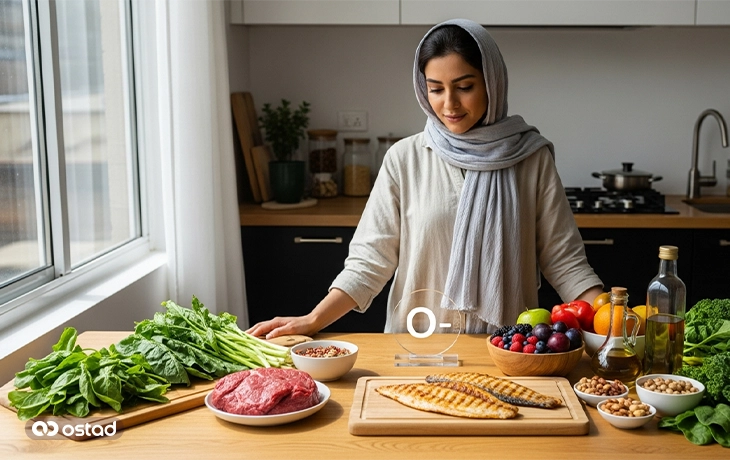 رژیم غذایی گروه خونی o منفی