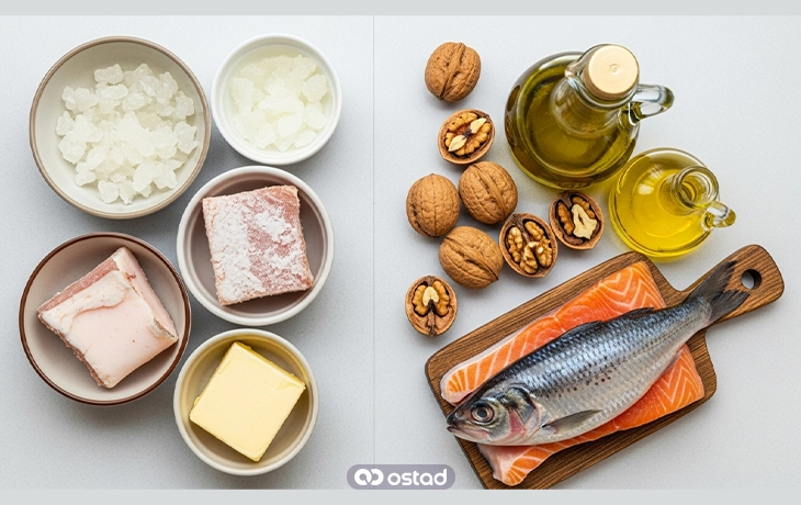 جایگزین کردن چربی‌های مفید با چربی‌های بد