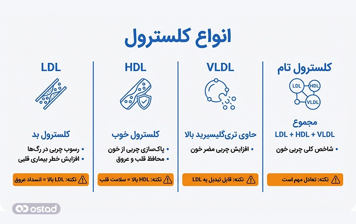 انواع کلسترول