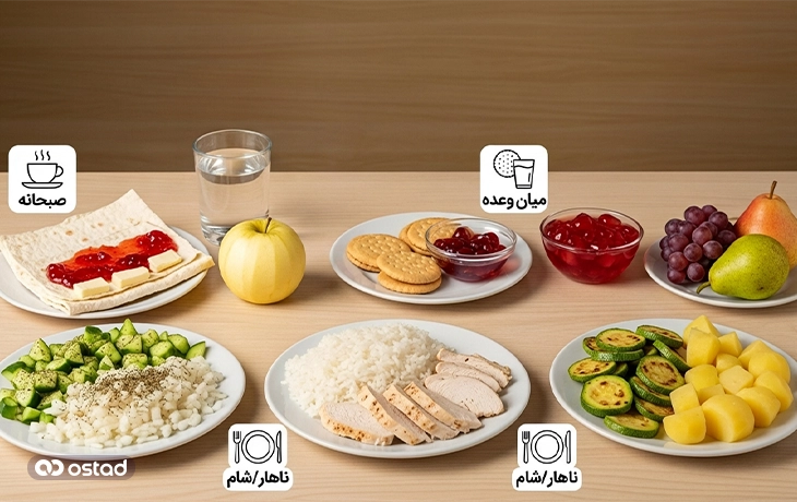 نمونه برنامه غذایی برای بیمار اورمیک