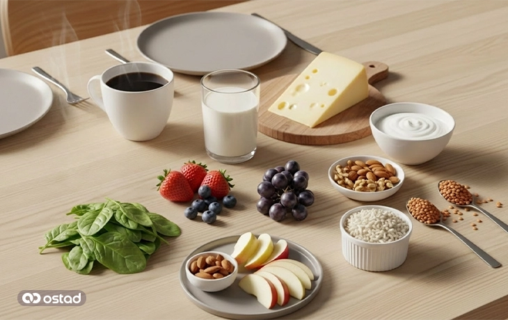 مواد غذایی کاهش‌دهنده جذب آهن