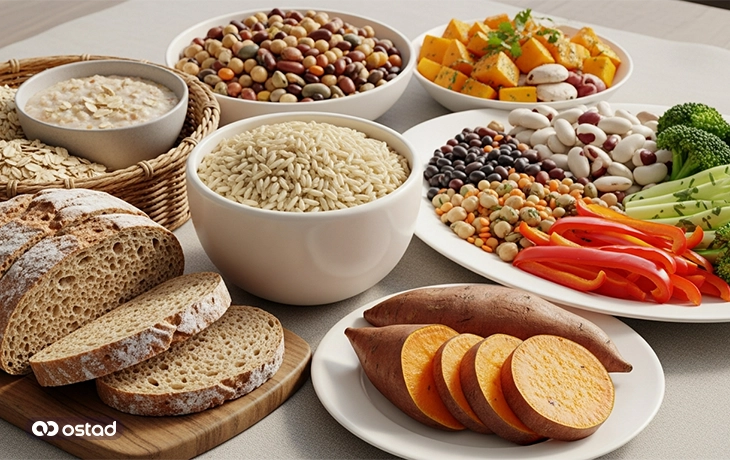 میزی متشکل از کربوهیدرات‌های مفید برای افزایش حجم صورت