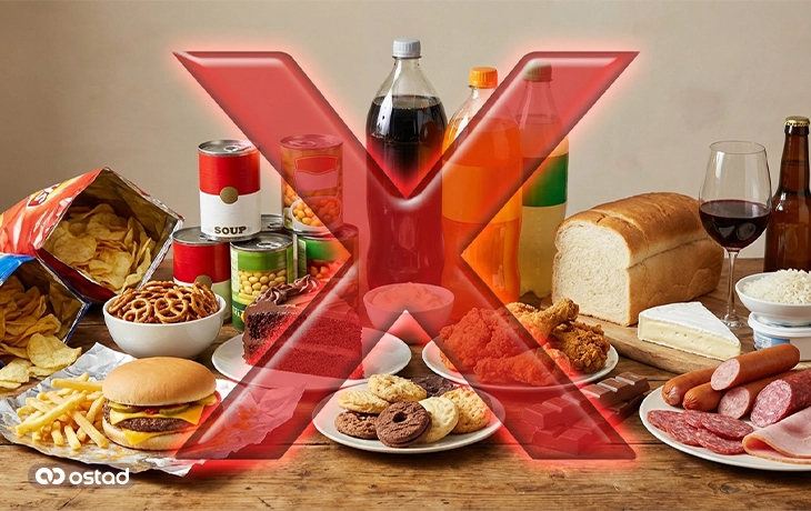 مصرف نکردن خوراکی‌هایی باعث چاقی و پف صورت می‌شوند