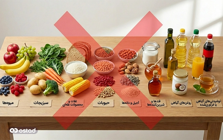 غذاهای ممنوع در رژیم کارنیور