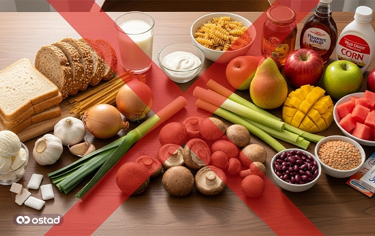 غذاهای غیرمجاز در رژیم فودمپ