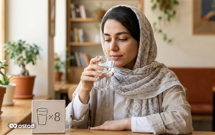 نوشیدن آب کافی در طول روز
