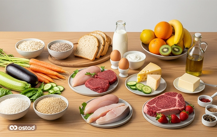 غذاهای مجاز در رژیم فودمپ