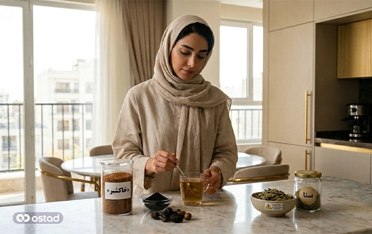 ترکیب هلیله سیاه با خاکشیر یا سنا