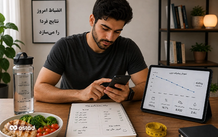 نتیجه پیگیری و ثبات در رژیم غذایی