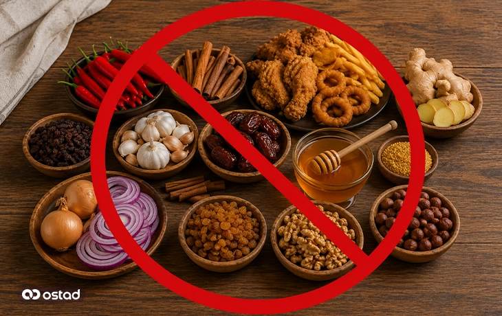 غذاهای مضر برای صفراوی‌ها