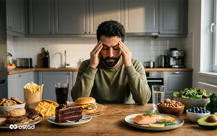 رژیم غذایی مناسب افراد پراسترس