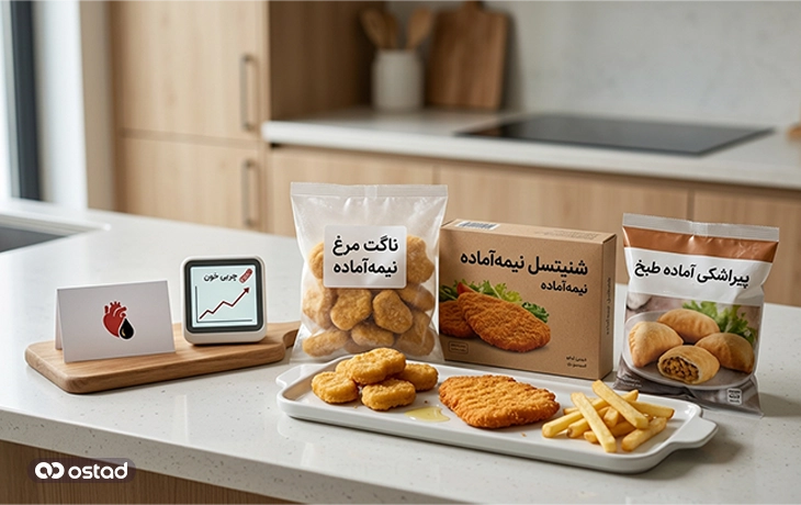 غذاهای سرخکردنی صنعتی
