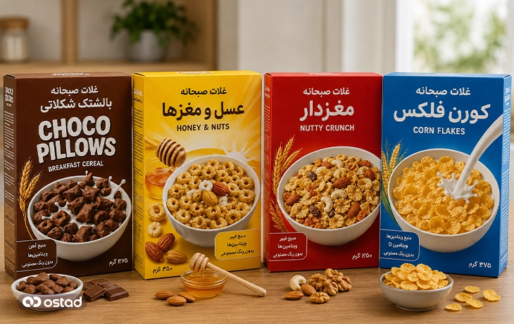 غلات صبحانه صنعتی