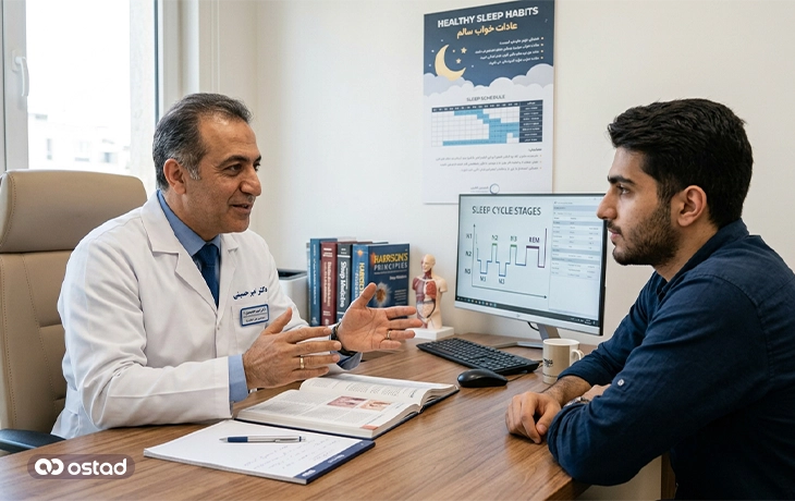 مراجعه به پزشک در صورت تداوم مشکل خواب