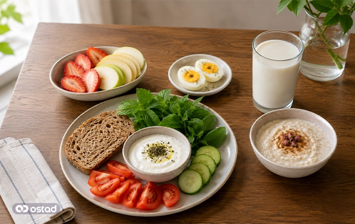 صبحانه مناسب مزاج گرم