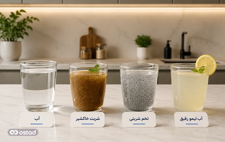 بهترین نوشیدنی‌ها برای کاهش گرمی بدن