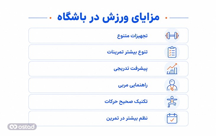 مزایای ورزش در باشگاه