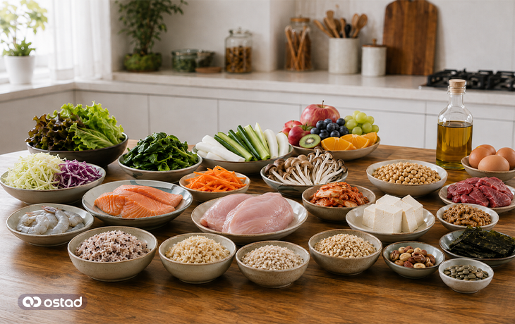 مواد غذایی مجاز در رژیم کرهای