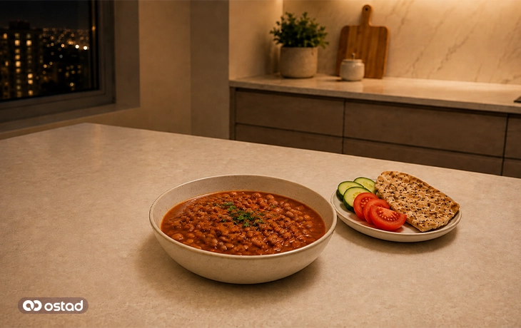 خوراک لوبیا چیتی